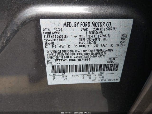 2024 FORD MAVERICK XLT 9