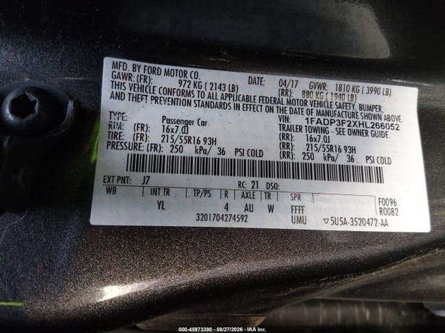 2017 FORD FOCUS SE 9