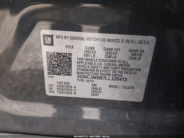 2020 CHEVROLET TRAX LS 9