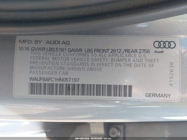 2017 AUDI A6 PREMIUM 9