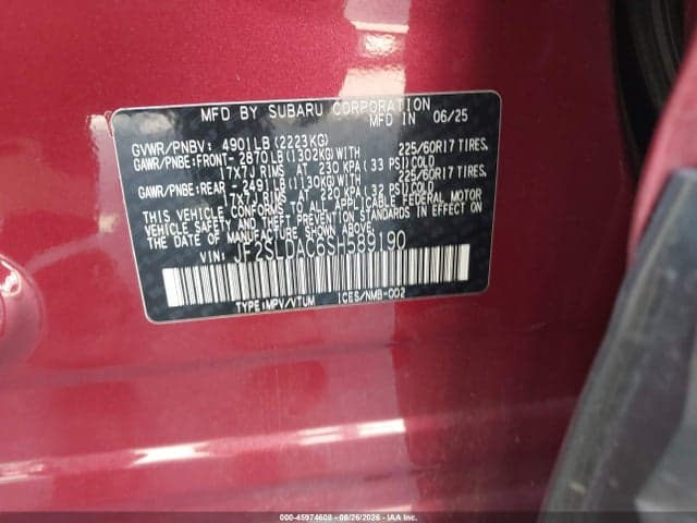 2025 SUBARU FORESTER 9