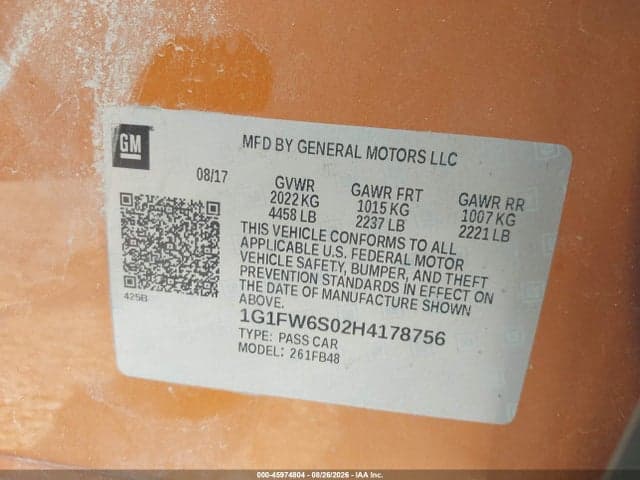 2017 CHEVROLET BOLT EV LT 9