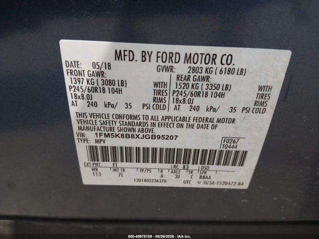2018 FORD EXPLORER 9