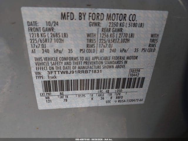 2024 FORD MAVERICK XLT 9