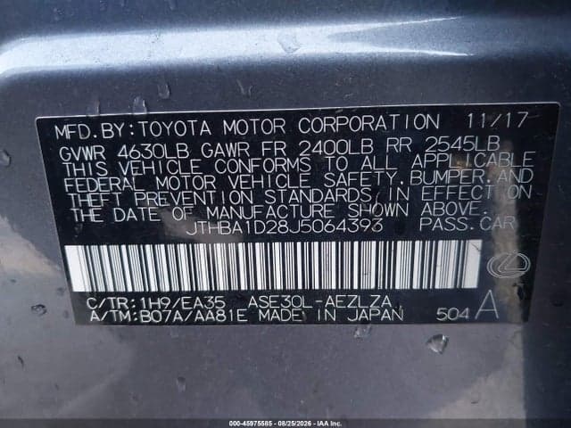 2018 LEXUS IS 300 9