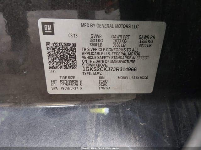 2018 GMC YUKON DENALI 9