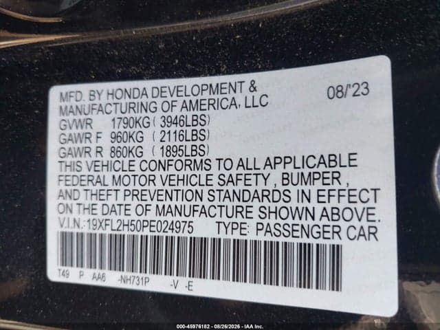 2023 HONDA CIVIC LX 9
