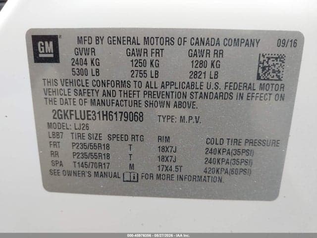 2017 GMC TERRAIN SLT 9
