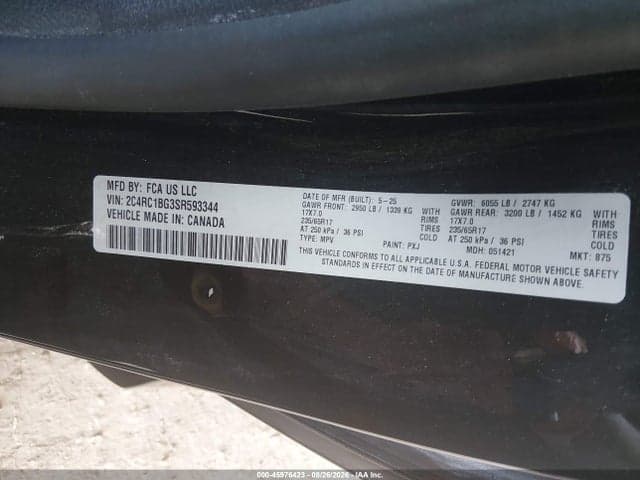 2025 CHRYSLER PACIFICA SELECT 9