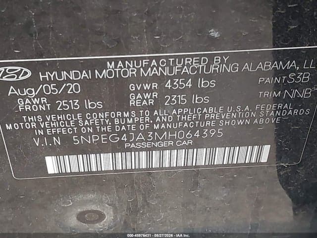 2021 HYUNDAI SONATA SE 9