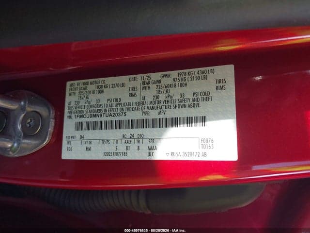2026 FORD ESCAPE ST-LINE 9