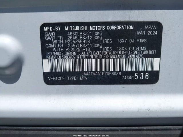 2024 MITSUBISHI ECLIPSE CROSS LE S-AWC 9