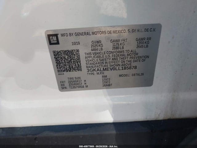 2020 GMC TERRAIN FWD SLE 9