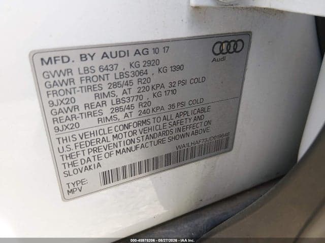 2018 AUDI Q7 2.0T PREMIUM 9