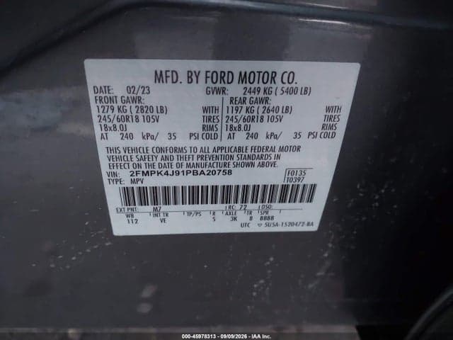 2023 FORD EDGE SEL/ST-LINE 9