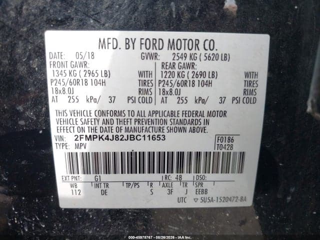 2018 FORD EDGE SEL 9