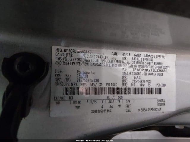 2018 FORD FOCUS SE 9