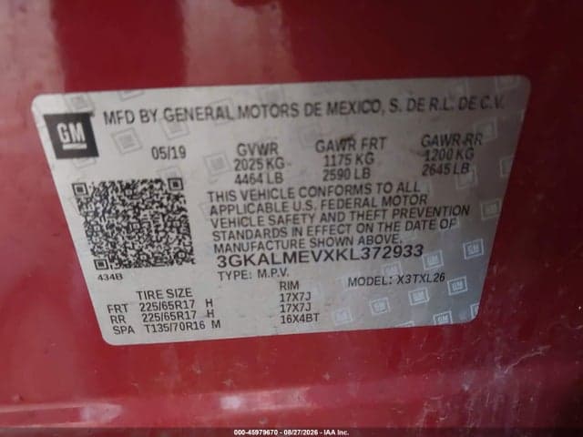 2019 GMC TERRAIN SLE 9