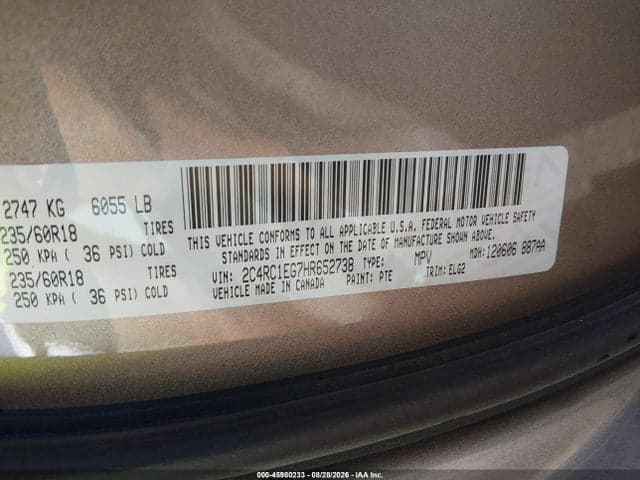 2017 CHRYSLER PACIFICA TOURING-L PLUS 4
