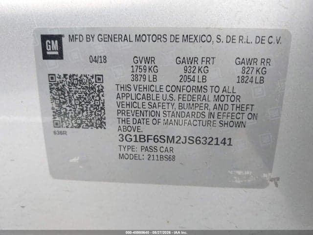 2018 CHEVROLET CRUZE PREMIER AUTO 9