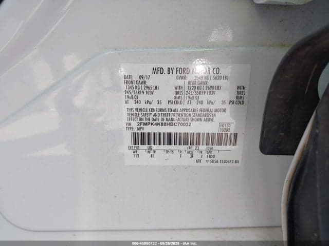 2017 FORD EDGE TITANIUM 9