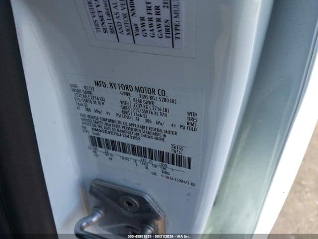 2018 FORD TRANSIT CONNECT XL 8