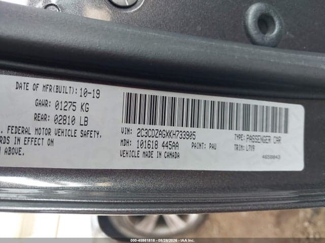 2019 DODGE CHALLENGER SXT 9