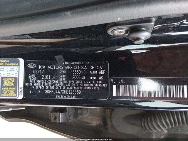 2017 KIA FORTE LX 3