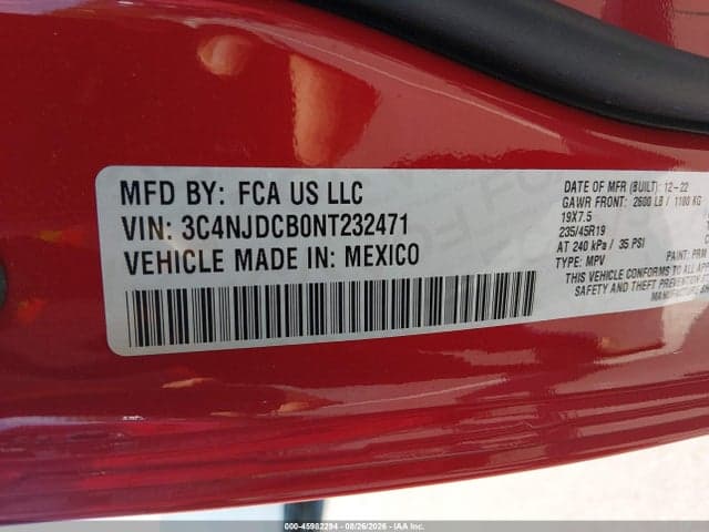2022 JEEP COMPASS (RED) EDITION 4X4 9