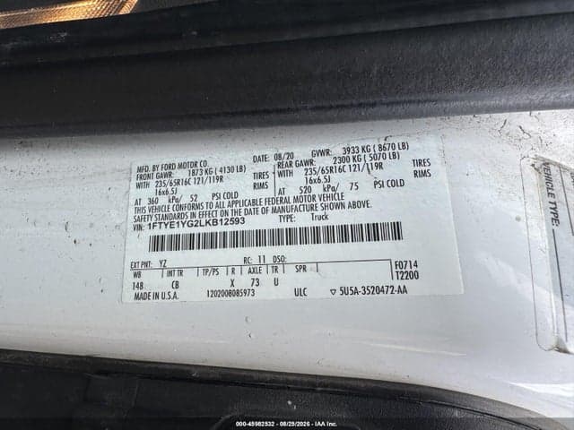 2020 FORD TRANSIT-150 9