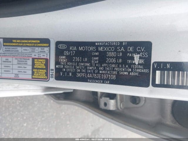2018 KIA FORTE LX 9