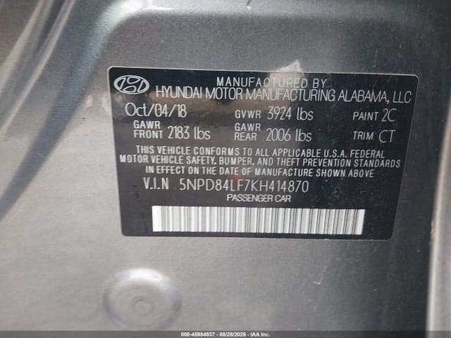 2019 HYUNDAI ELANTRA VALUE EDITION 9