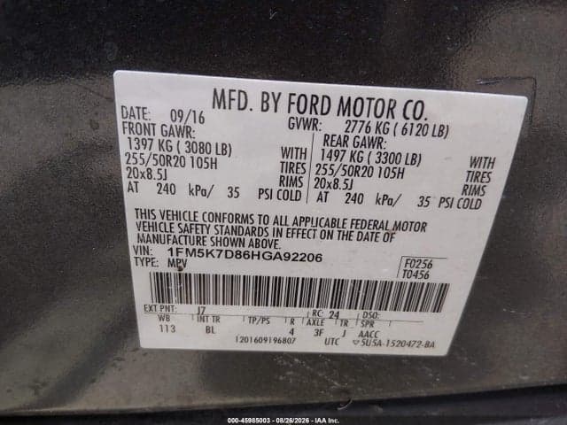 2017 FORD EXPLORER XLT 9