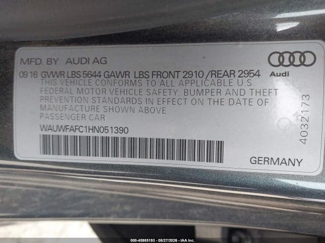 2017 AUDI S7 4.0T PREMIUM PLUS 9