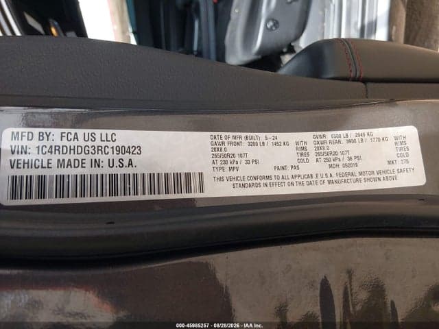 2024 DODGE DURANGO GT RWD 9