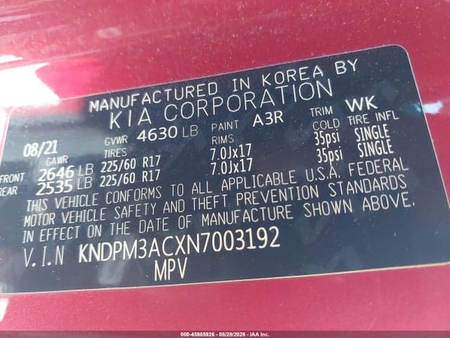 2022 KIA SPORTAGE LX 9