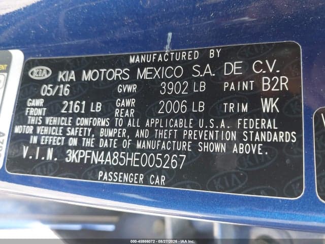 2017 KIA FORTE EX 9