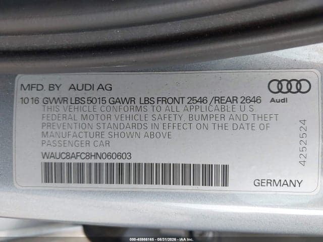 2017 AUDI A6 2.0T PREMIUM 9