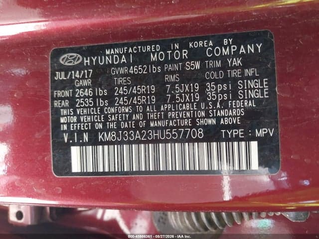 2017 HYUNDAI TUCSON VALUE 9