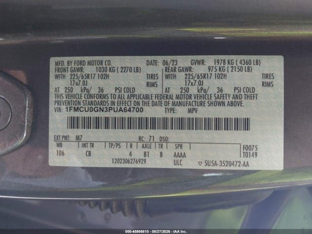 2023 FORD ESCAPE ACTIVE 9