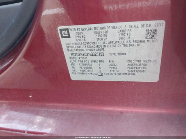 2017 GMC SIERRA 1500 SLT 9
