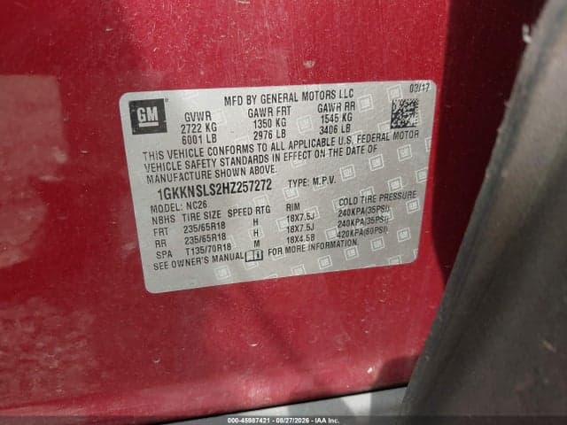 2017 GMC ACADIA SLE-2 9