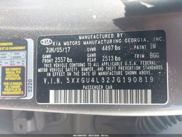 2018 KIA OPTIMA EX 9