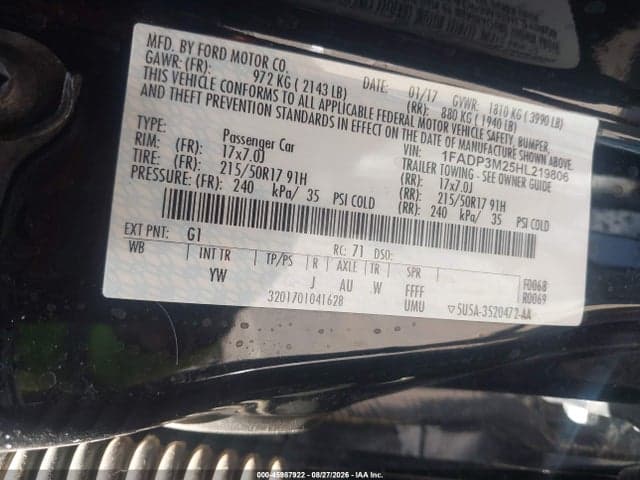 2017 FORD FOCUS SEL 9