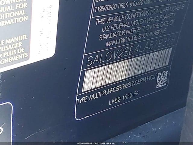 2020 LAND ROVER RANGE ROVER AUTOBIOGRAPHY 9