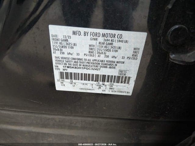 2023 FORD EXPLORER XLT 9