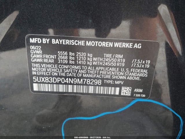 2022 BMW X3 M40I 9