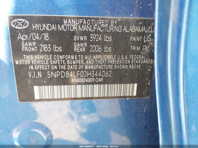 2018 HYUNDAI ELANTRA SEL 9