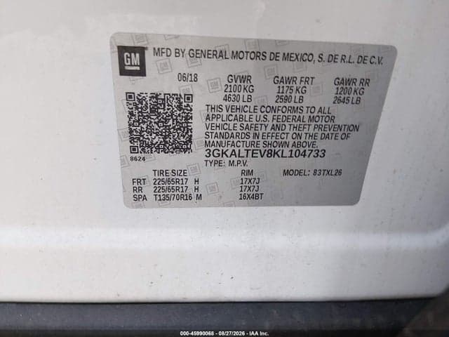 2019 GMC TERRAIN SLE 9