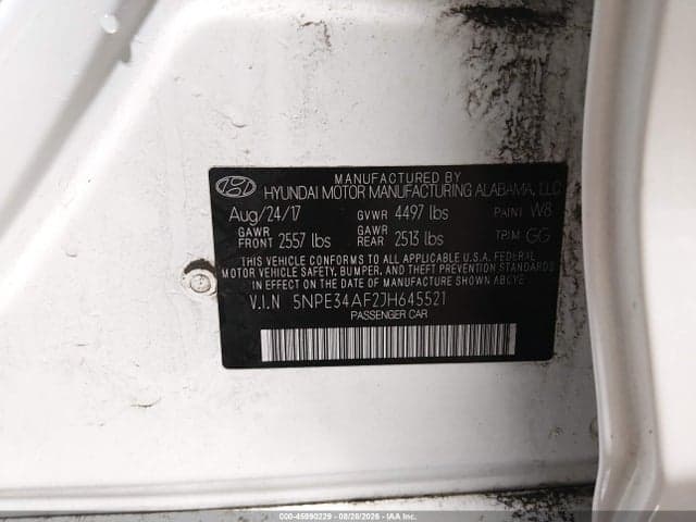 2018 HYUNDAI SONATA SEL 9